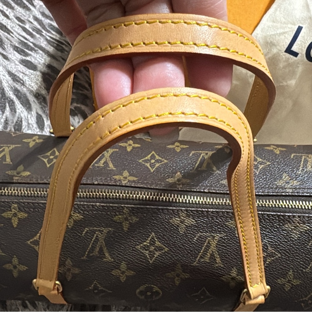 Louis Vuitton Brown and Tan Monogram Shoulder Bag - Picture 13 of 15